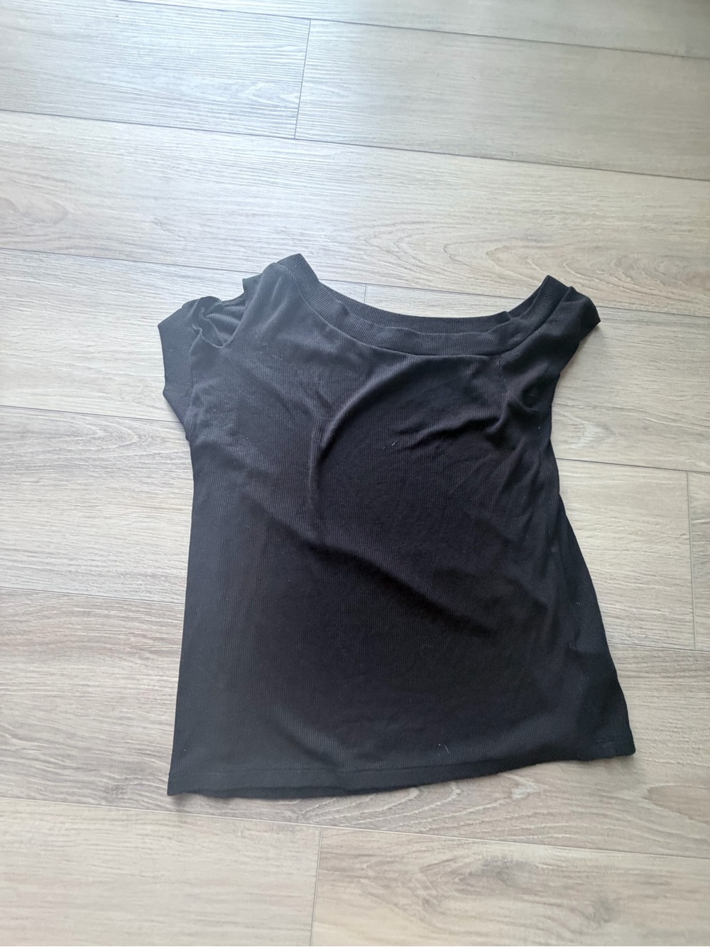 LNA Black Scoop Neck Tank Top